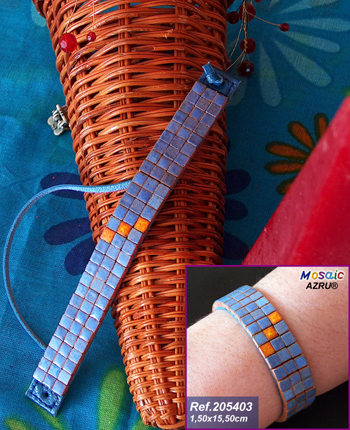 Armband 1,5x15,5cm Blau