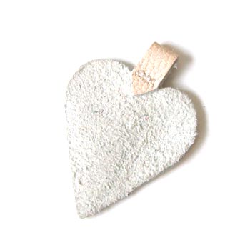 Pendentive  heart jewelry white