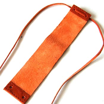 Leather straps Brown 2,5x12,5cm