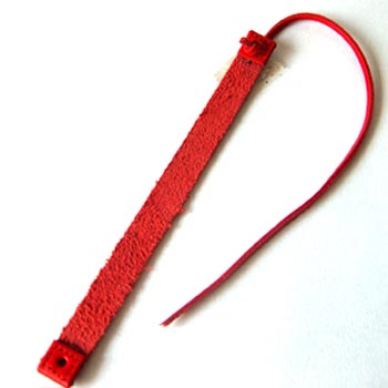 Leather straps Red 1x12,5cm