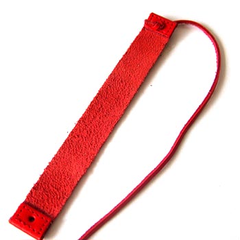 Leather straps Red 1,5x12,5cm