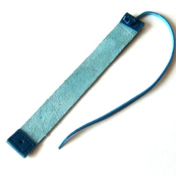 Leather straps Bleu 1,5x12,5cm