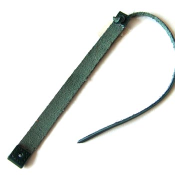 Leather straps Green 1x12,5cm
