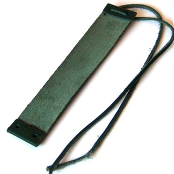 Leather straps Green 2,5x12,5cm