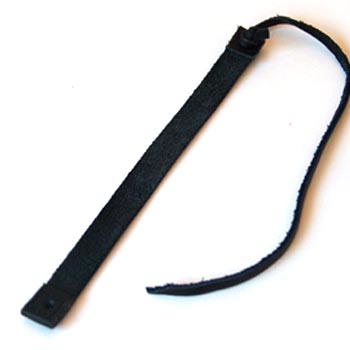 Leather straps Black 1x12,5cm