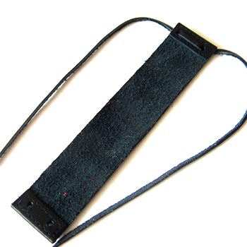 Leather straps Black 2,5x12,5cm