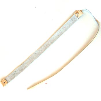 Leather straps White 1x15,5cm