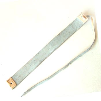 Leather straps White 1,5x15,5cm