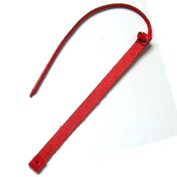 Leather straps Red 1x15,5cm