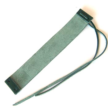 Leather straps Green 2,5x15,5cm