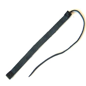 Leather straps Black 1x15,5cm