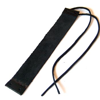 Leather straps Black 2,5x15,5cm