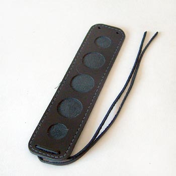 Leather strap  Hawaii 3,5x15cm black