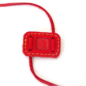 Embellishment2Rec 2x3cm red