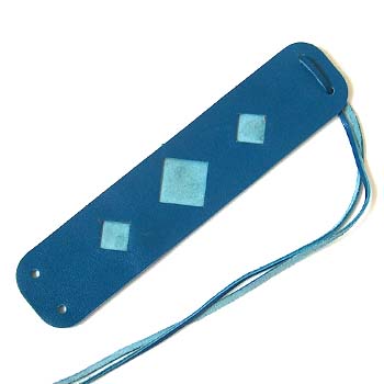 Leather strap Fes 13.5x3 cm Blue