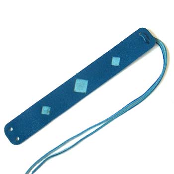 Leather strap Fes 13.5x1.8 cm Blue