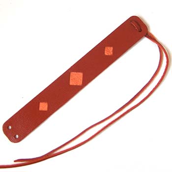 Leather strap Fs 13.5x1.8 cm Brown